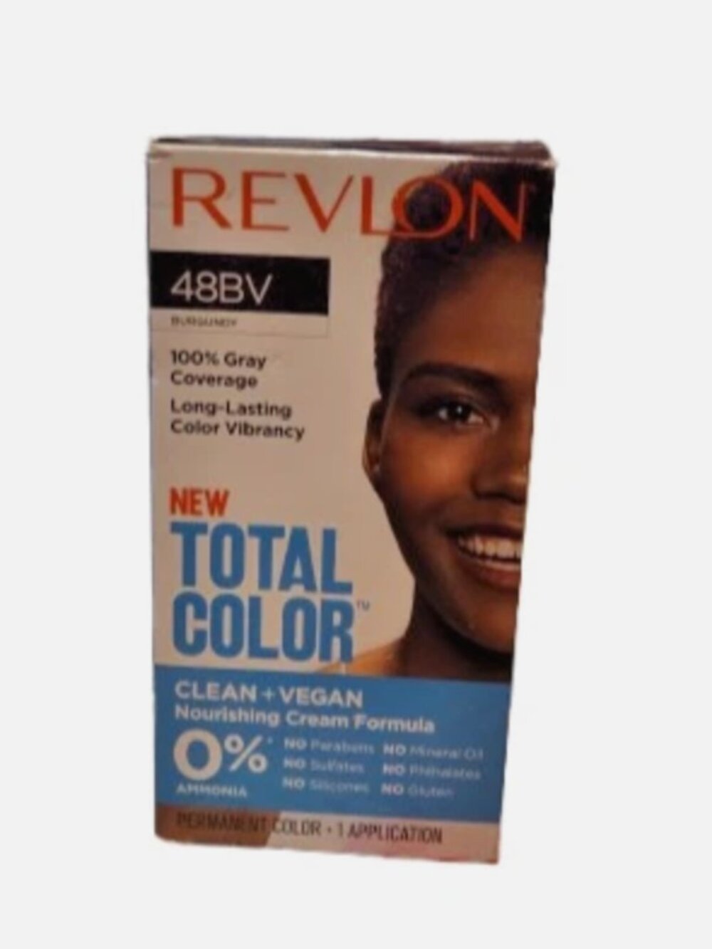 Revlon Total Color Nourishing Cream Formula Vegan Hair Color 48BV Burgundy New
